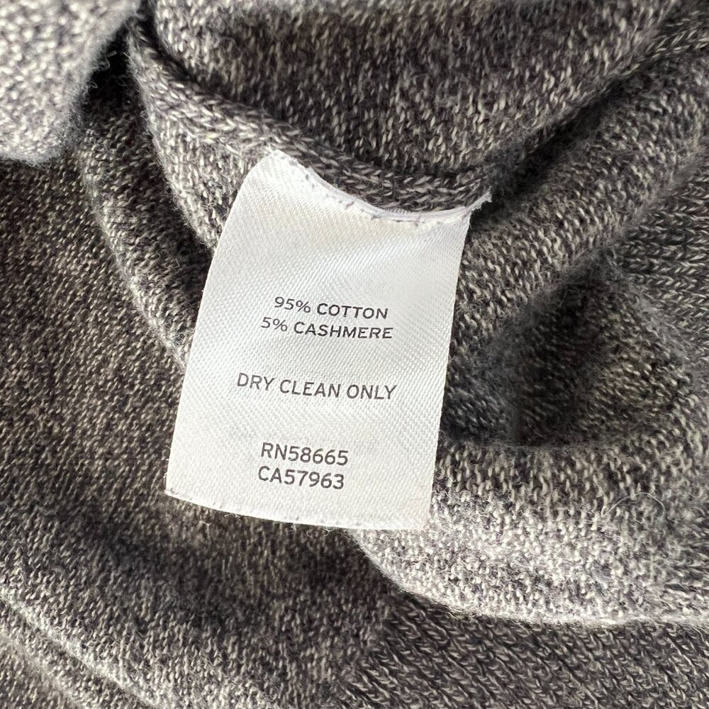 Wallin and Bros Men's Cashmere Cotton Sweater Size‎ Large Gray V-Neck - Picture 2 of 4